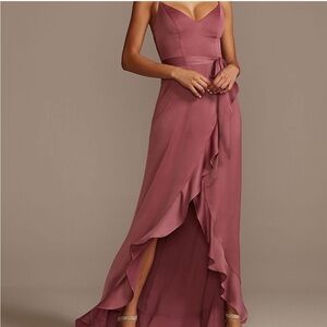 Coral David’s bridal dress